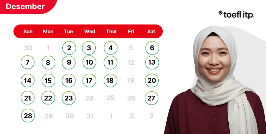 Jadwal Tes TOEFL ITP Desember