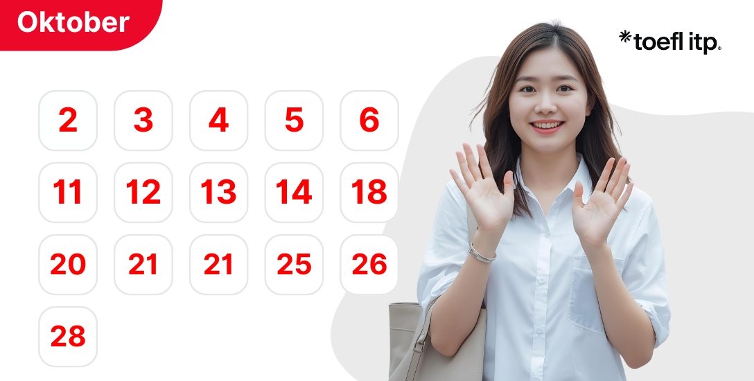 Jadwal Tes TOEFL ITP Resmi ETS Bulan Oktober - One Stop English Education